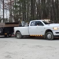 That truck meant business — ready to pull the big trailers, carry materials, and take on the larger jobs we’d been working toward.